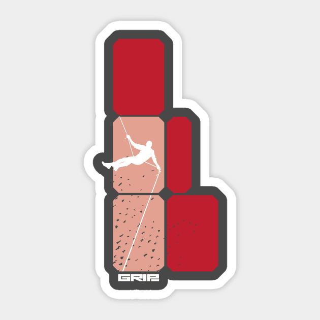 rappel Sticker by gripclimbing